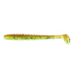 Силіконова приманка на хижу рибу, ZEOX Trigger Shad Tail, довжина 2,9 дюймів, 8шт/уп, колір №201 K